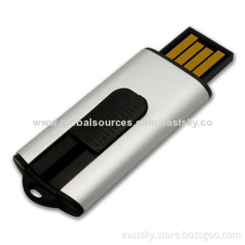 Slide Thumb Drive, Wholesale, Various Colors Available, OEM Orders Welcomed, USB 2.0 Host InterfaceNew